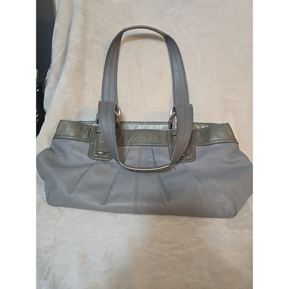 Coach Chelsea Metallic Leather Katarina Bag Light Gold Shimmer - Picture 1 of 16